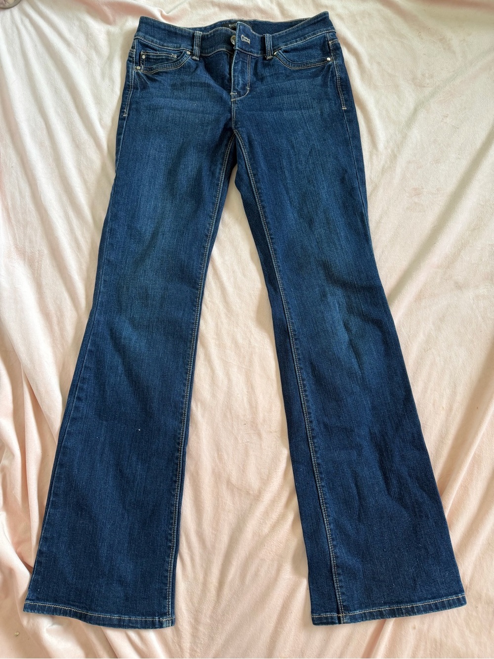 White House Black Market Dark Blue Flare Jeans